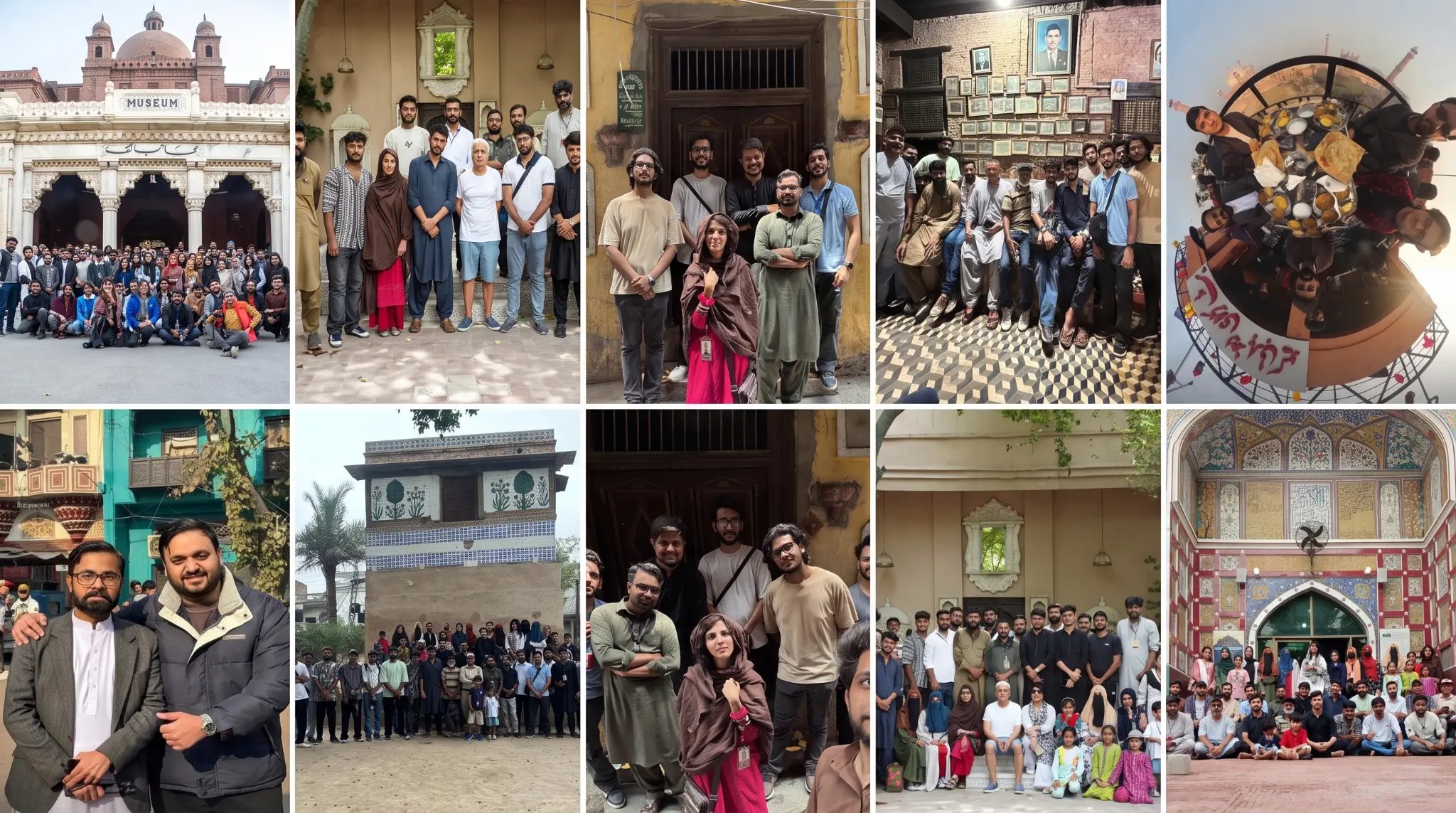AksReekh community members gathered among Lahore’s historic architecture
